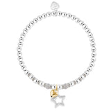 Life Charms Happy 70th Birthday Bracelet - Silver
