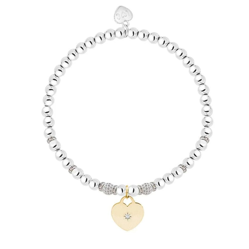 Life Charms Happy 80th Birthday Bracelet - Silver