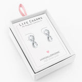 Life Charms Silver Infinity Stud Earrings