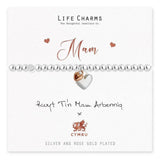 Life Charms Welsh - Mam - Mum Silver Plated Bracelet