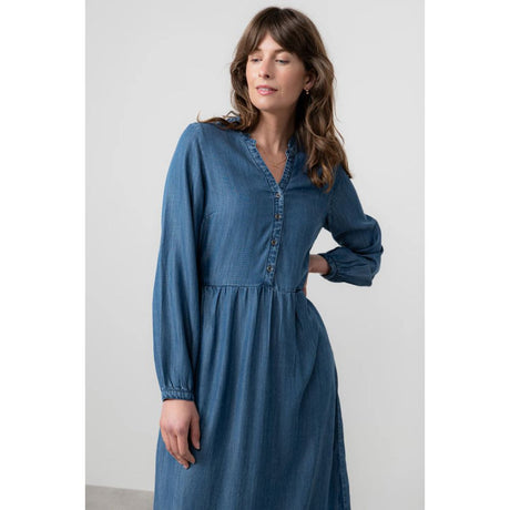 Lily & Me Ellington Denim Midi Dress - Blue