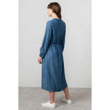 Lily & Me Ellington Denim Midi Dress - Blue