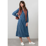 Lily & Me Ellington Denim Midi Dress - Blue