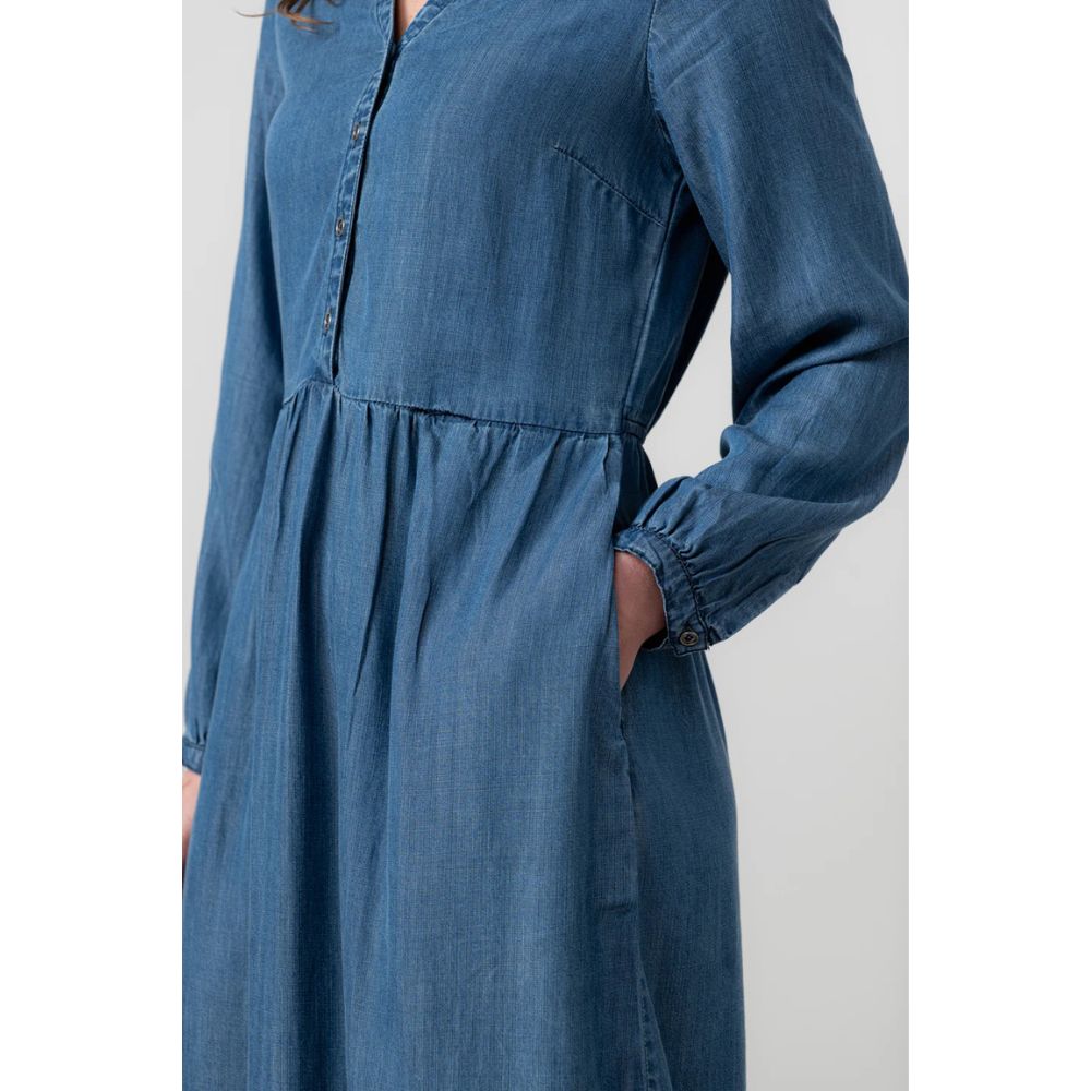 Lily & Me Ellington Denim Midi Dress - Blue