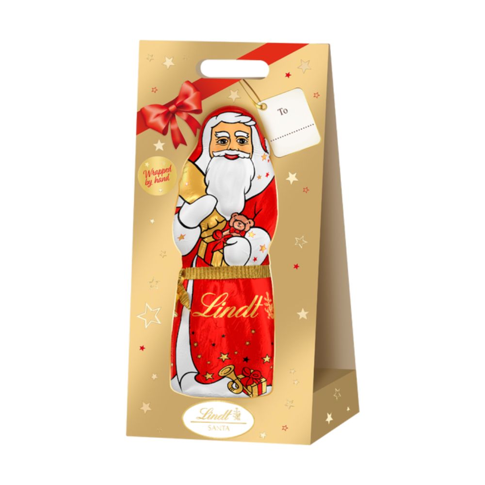 Lindt 1kg Milk Chocolate Foil Santa
