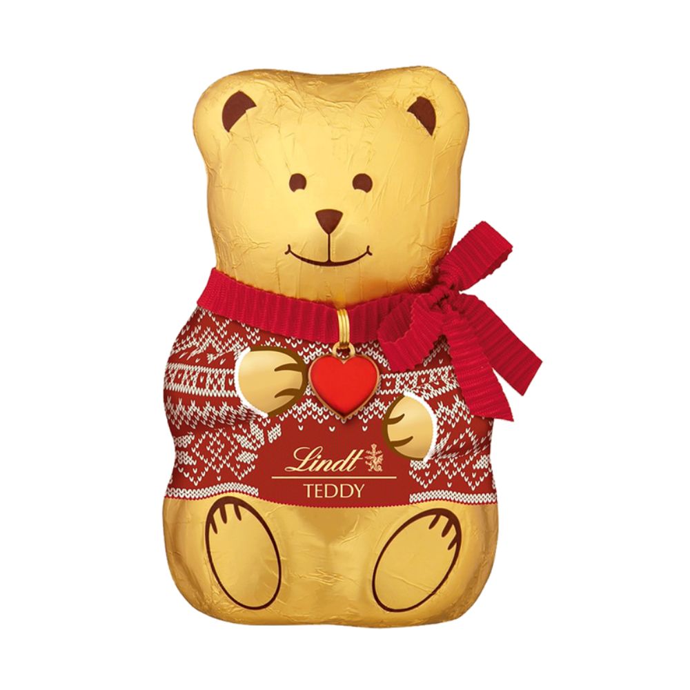 Lindt 200g Milk Chocolate Foil Teddy (Choice of 2)