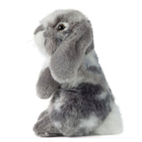 Living Nature 18cm Grey Sitting Lop Eared Rabbit Soft Toy