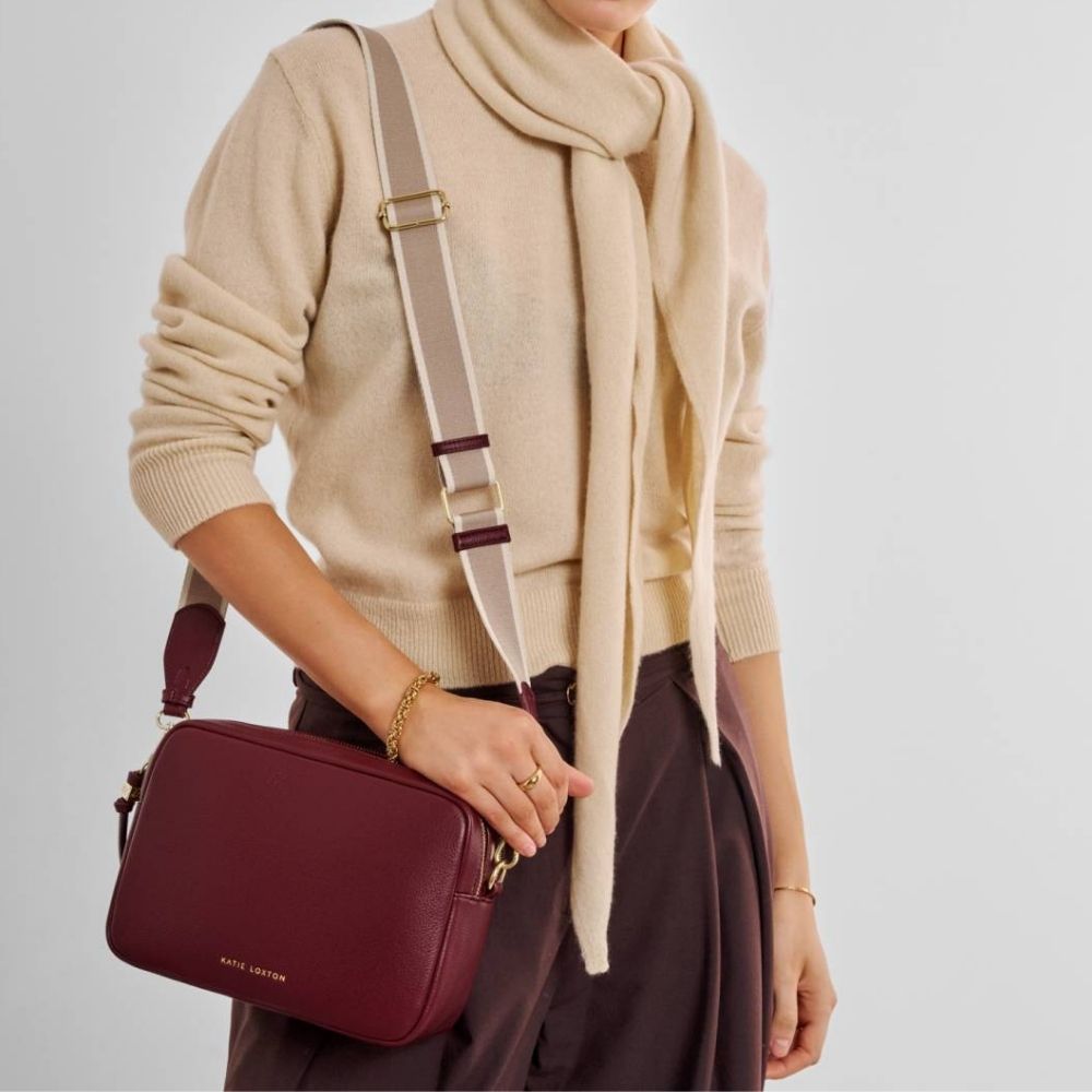 Katie Loxton Lottie Large Crossbody Bag - Cherry