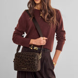 Katie Loxton Lottie Large Crossbody Bag - Chocolate Leopard
