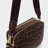 Katie Loxton Lottie Large Crossbody Bag - Chocolate Leopard