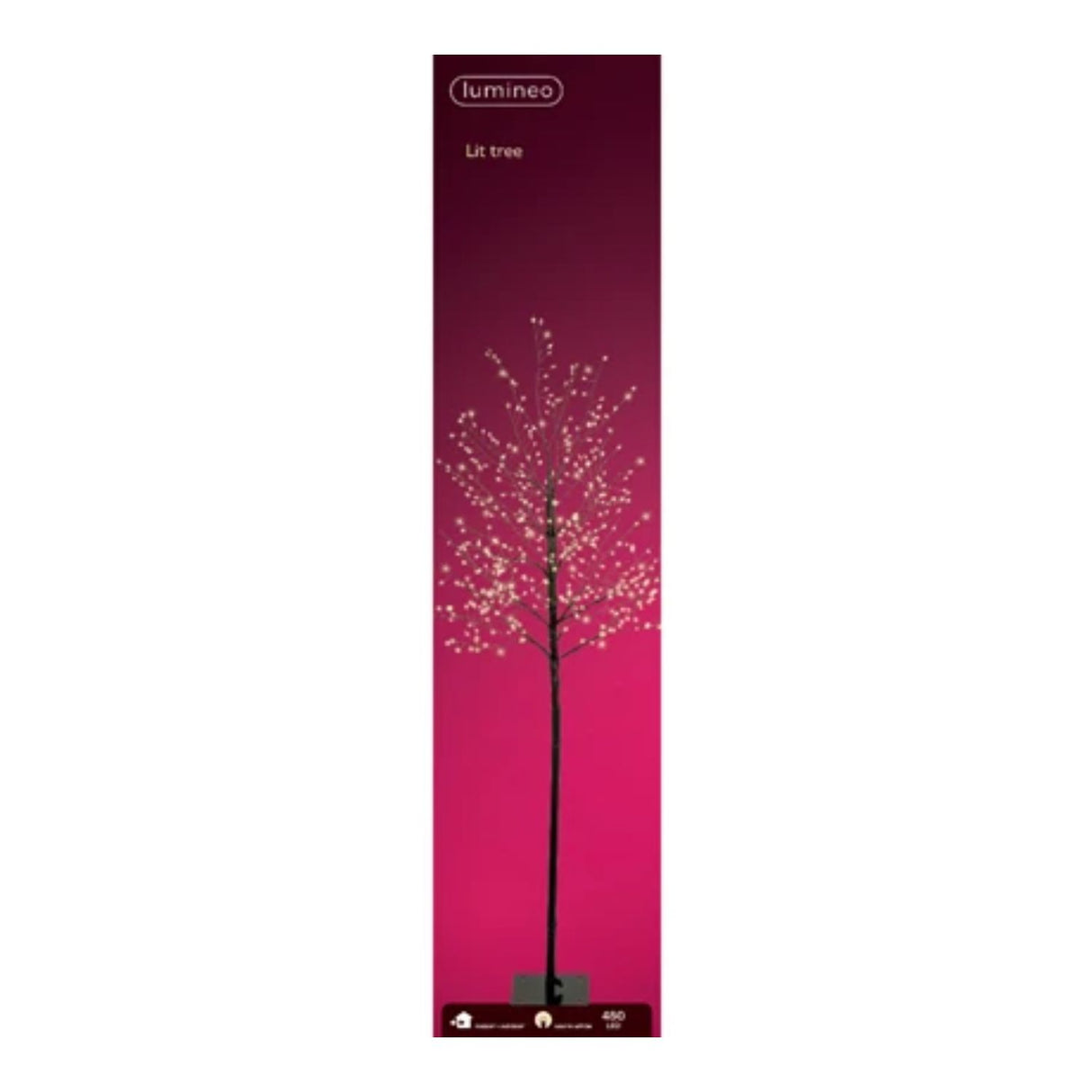 Lumineo 1.5m (5ft) Warm White Micro LED Black Twig Tree - 500643