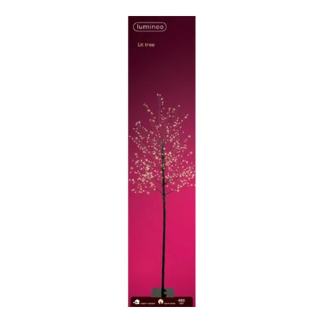 Lumineo 1.5m (5ft) Warm White Micro LED Black Twig Tree - 500643