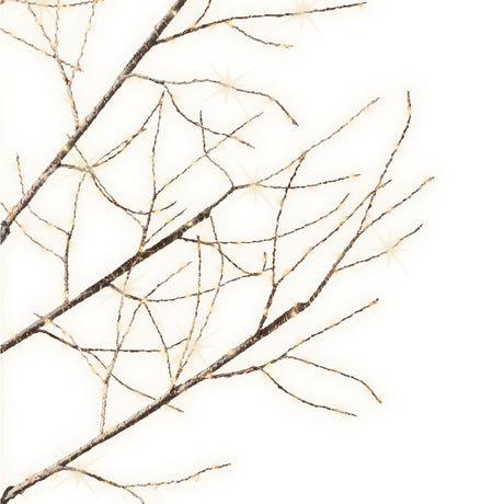 Lumineo 1.8m (6ft) Warm White Micro LED Brown Twig Tree - 541079
