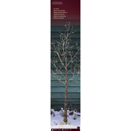 Lumineo 1.8m (6ft) Warm White Micro LED Brown Twig Tree - 541079