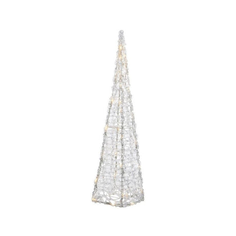 Lumineo 118cm Cool White LED Acrylic Pyramid