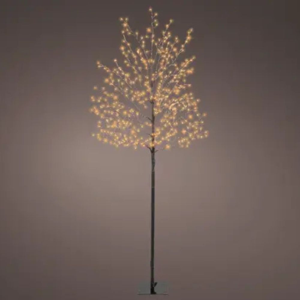 Lumineo 150cm Classic Warm Micro LED Tree - Black Frame - 505325