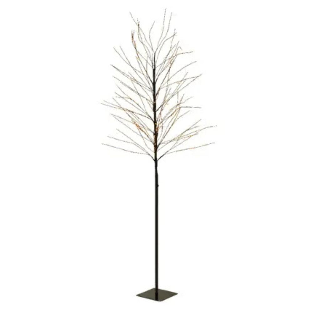 Lumineo 150cm Classic Warm Micro LED Tree - Black Frame - 505325