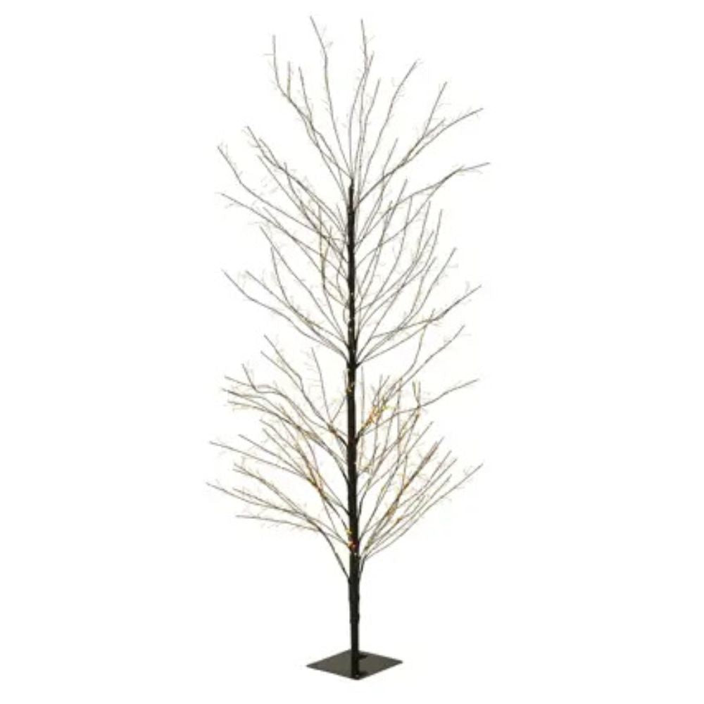 Lumineo 180cm Classic Warm Micro LED Tree - Black Frame - 505328