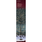 A black twig tree with warm white micro LED lights