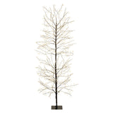 Lumineo 180cm Warm White Micro LED Black Twig Tree - 500646