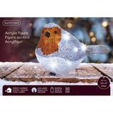 Lumineo 21cm Cool White LED Acrylic Outdoor Robin