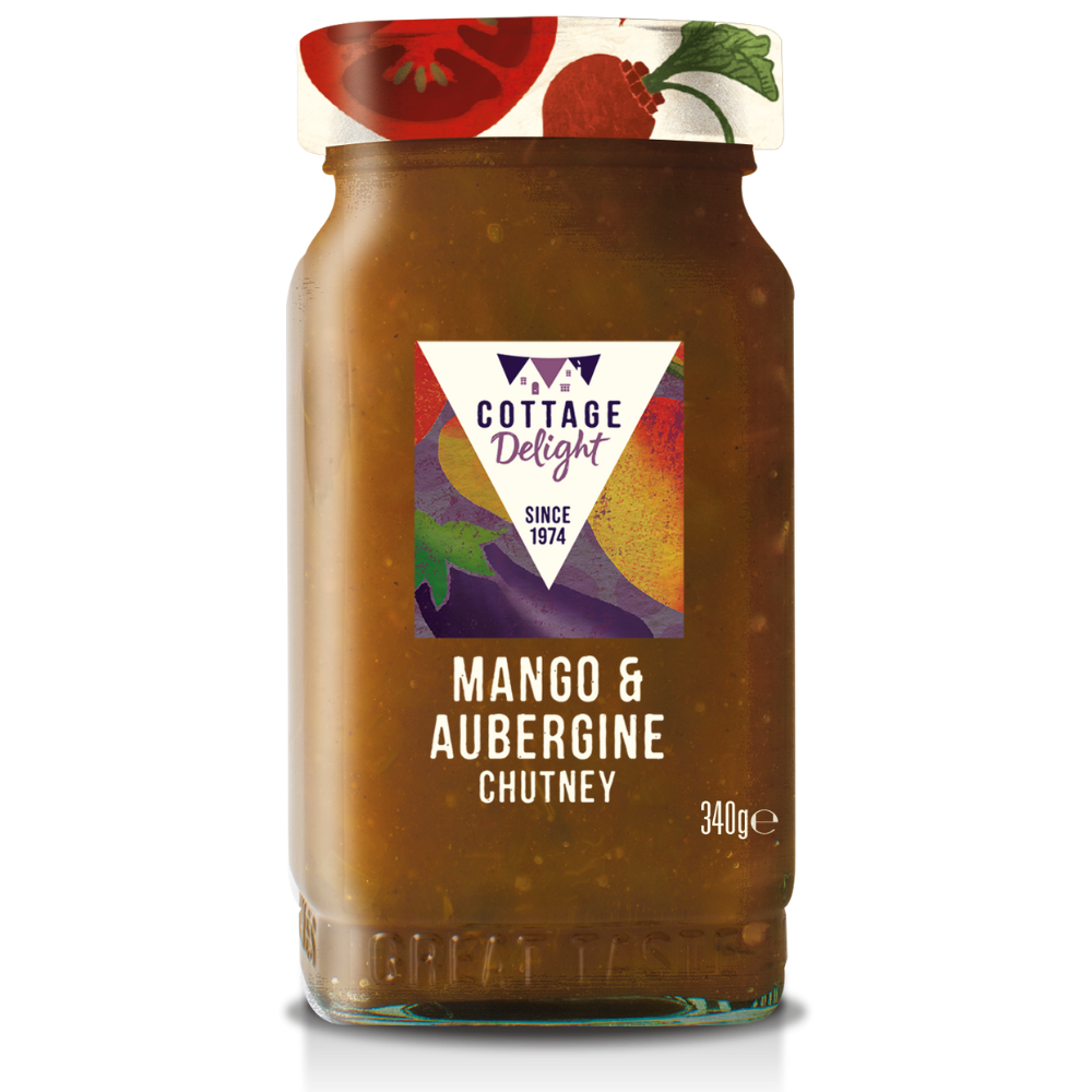 Cottage Delight  340g Mango and Aubergine Chutney