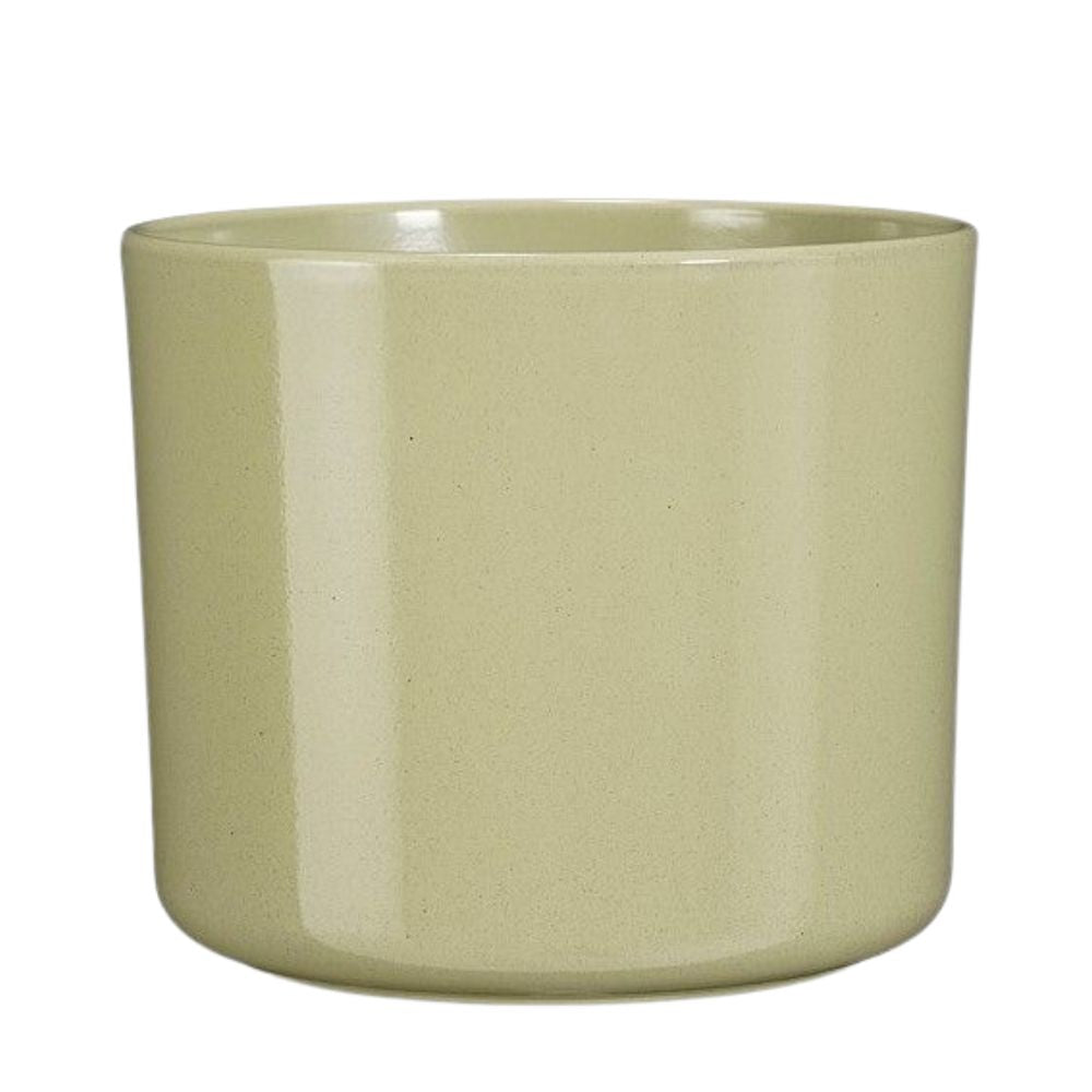 Mica Decorations 12.5cm Fedora Round Pot - Green