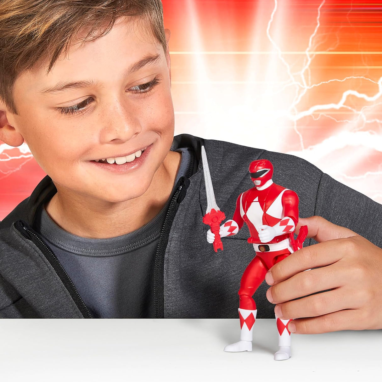 Mighty Morphin Power Rangers Auto Morphin Ranger Figure Assorted (Red in stock)