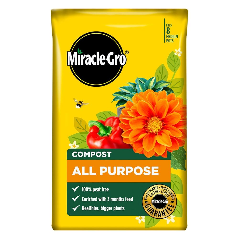 Miracle-Gro 40L All Purpose Peat Free Compost - 2 For £14