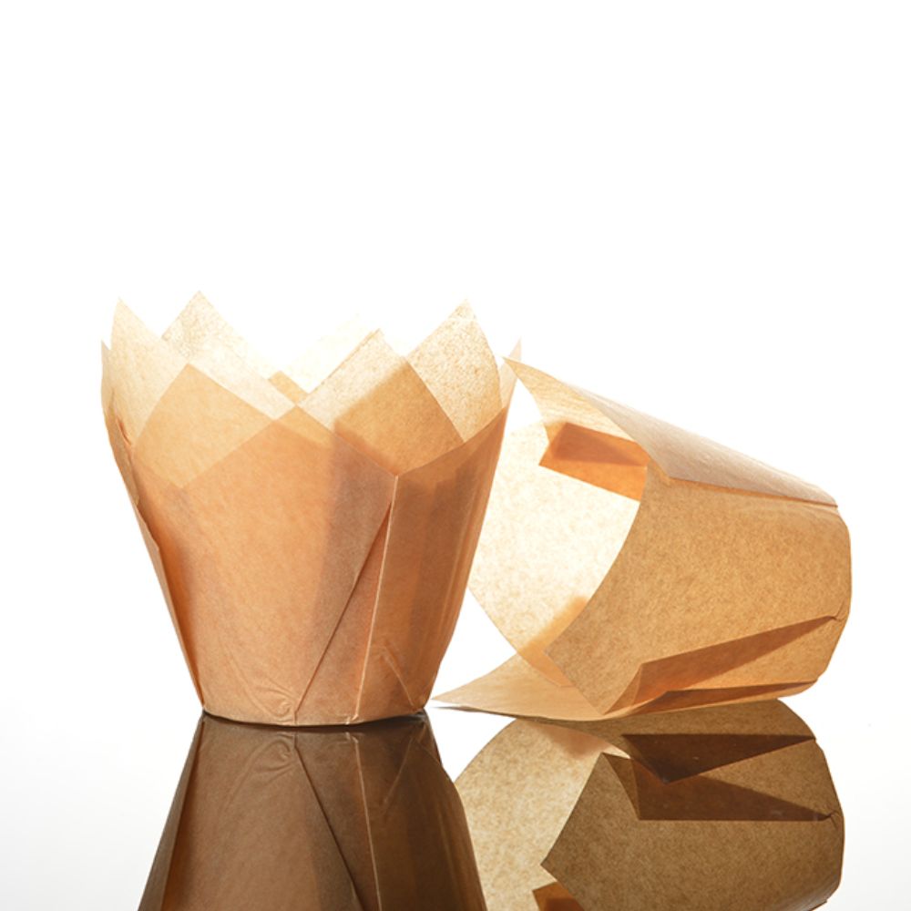 N.J Products 80mm Caramel Tulip Sweet Cases