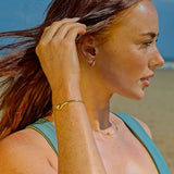 Nudie Jewellery Gold & Diamond Avalon Hoop Earrings