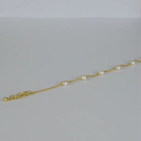 Nudie Jewellery Gold & Pearl Maris Bracelet