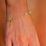 Nudie Jewellery Gold & Pearl Maris Bracelet