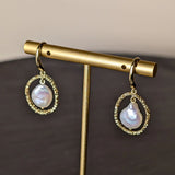 Nudie Jewellery Gold & Pearl Maris Earrings