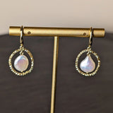 Nudie Jewellery Gold & Pearl Maris Earrings
