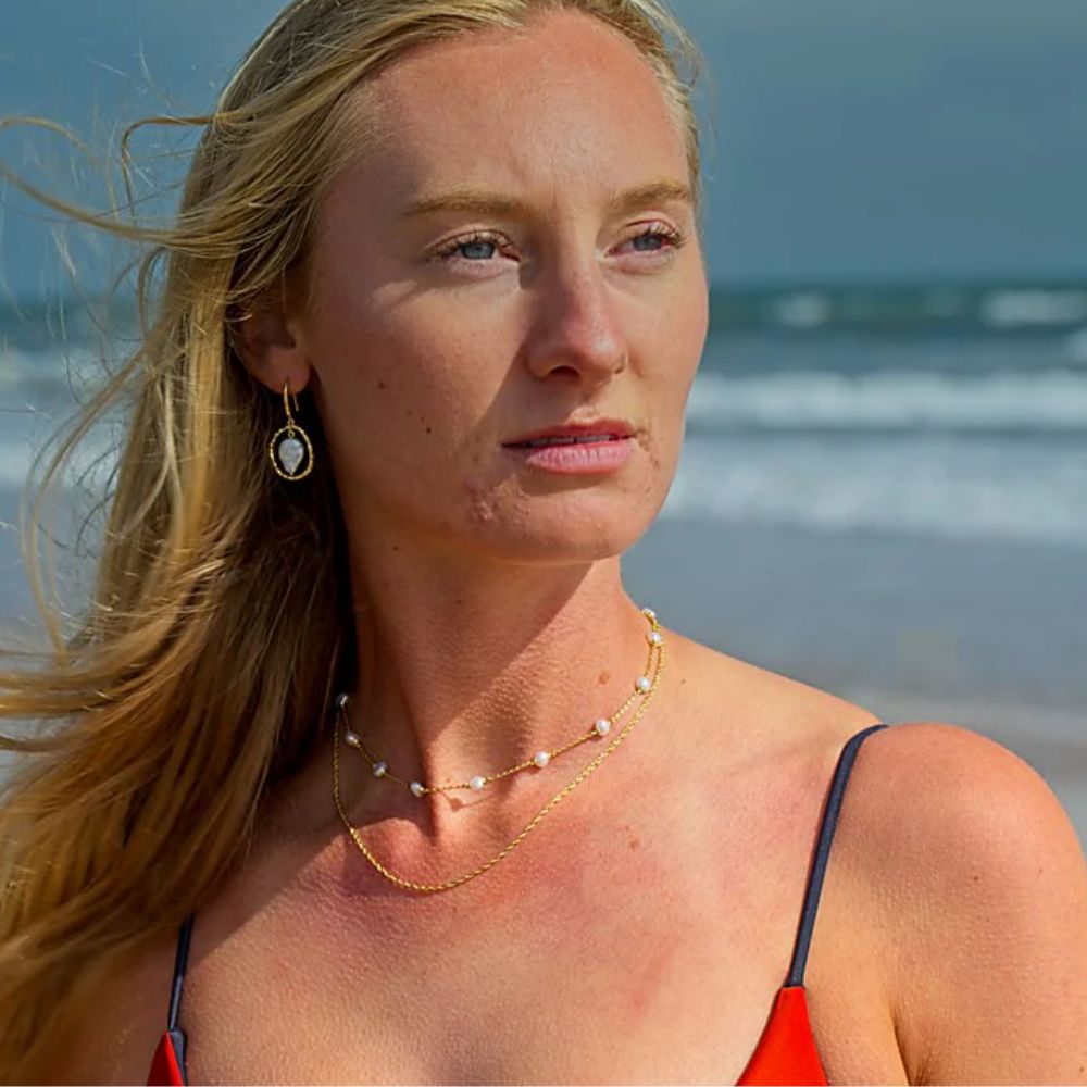 Nudie Jewellery Gold & Pearl Maris Necklace