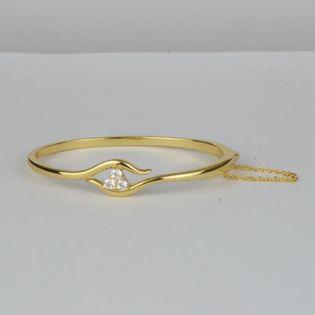 Nudie Jewellery Petite Gold & Diamond Avalon Bangle