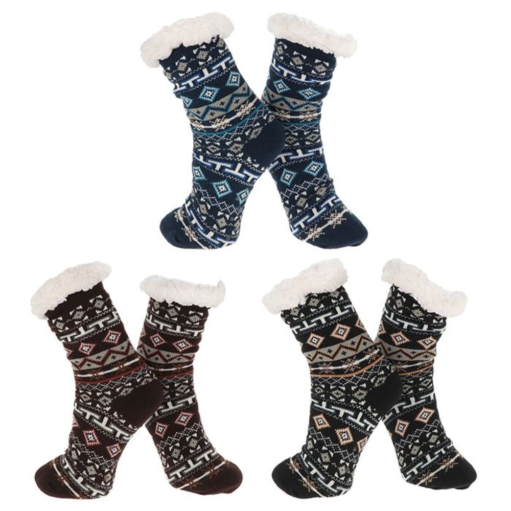 Nuzzles 41cm Mens Aztec Socks
