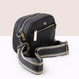 POM Black Vegan Leather Camera Bag with Removable Strap