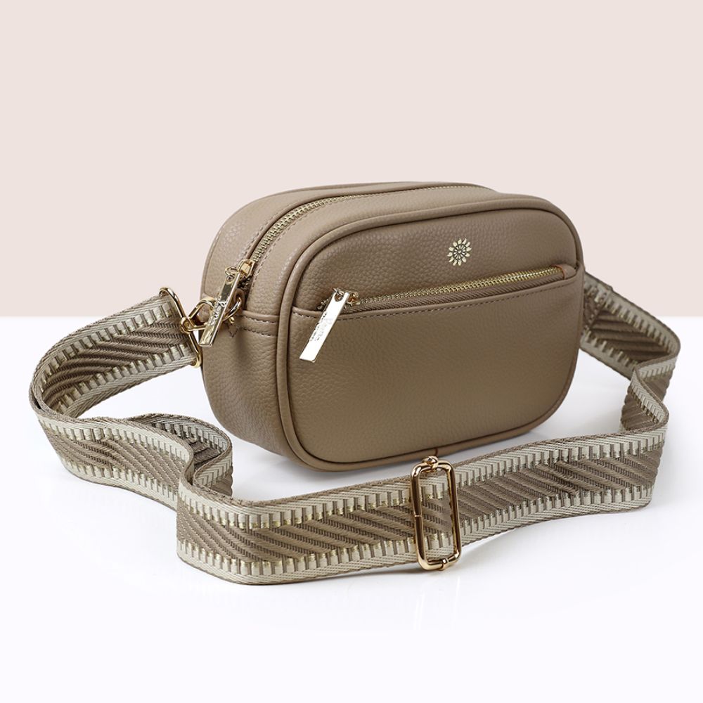 POM Buff Vegan Leather Camera Bag with Removable Strap