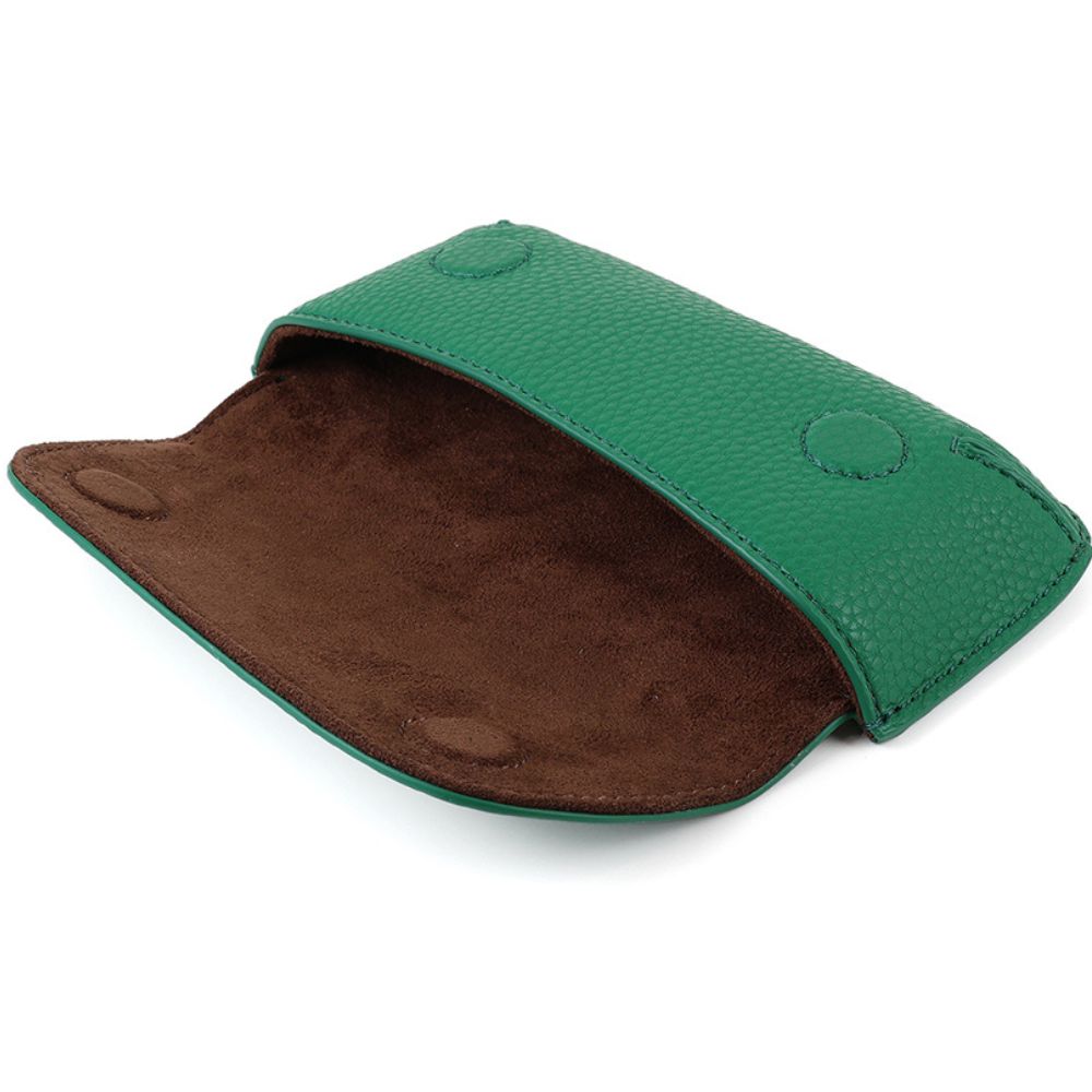 POM Emerald Green Vegan Leather Glasses Case
