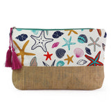 POM Multi-colour Starfish & Shell Print Travel Pouch