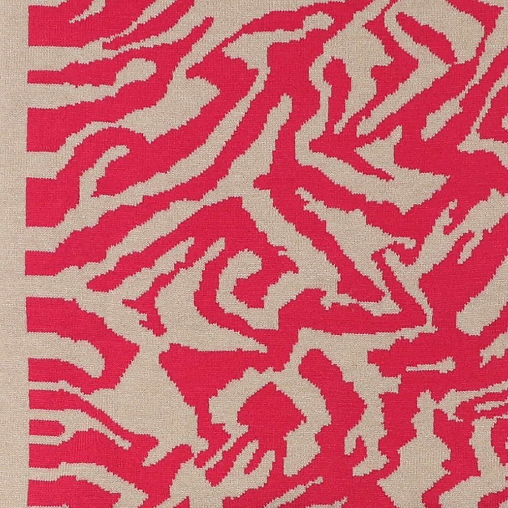 POM Raspberry Mix Recycled Blend Animal Stripe Snood