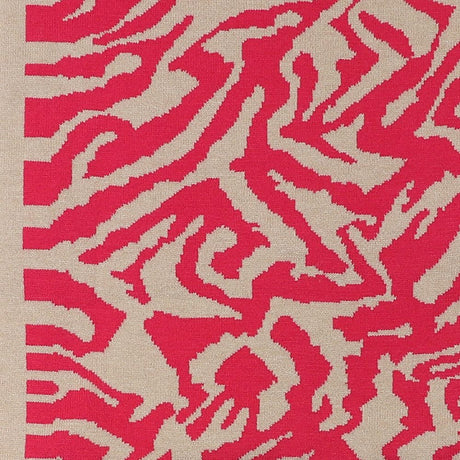 POM Raspberry Mix Recycled Blend Animal Stripe Snood