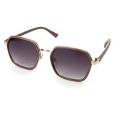 POM Recycled Geo Metal Frame Sunglasses