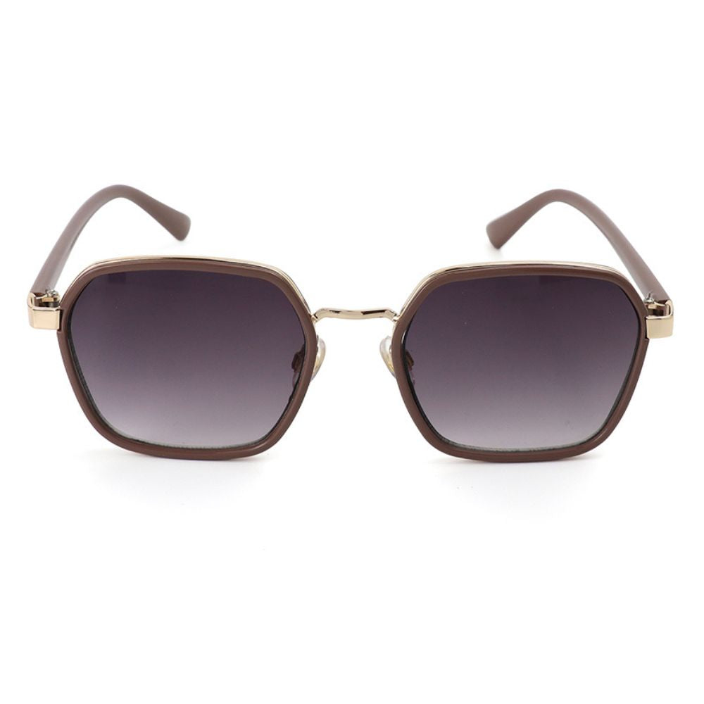 POM Recycled Geo Metal Frame Sunglasses