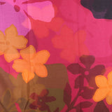 POM Recycled Red & Orange Blend Flower Stencil Scarf