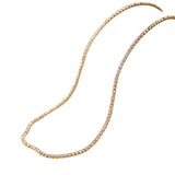 POM Golden Elegant Fine Chain Crystal Necklace