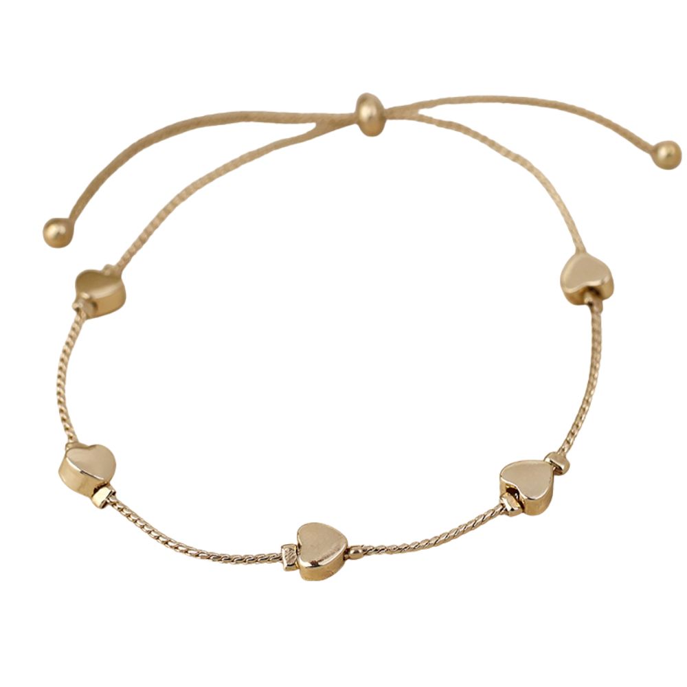 POM Multi Heart Station Bracelet - Gold