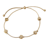 POM Multi Heart Station Bracelet - Gold